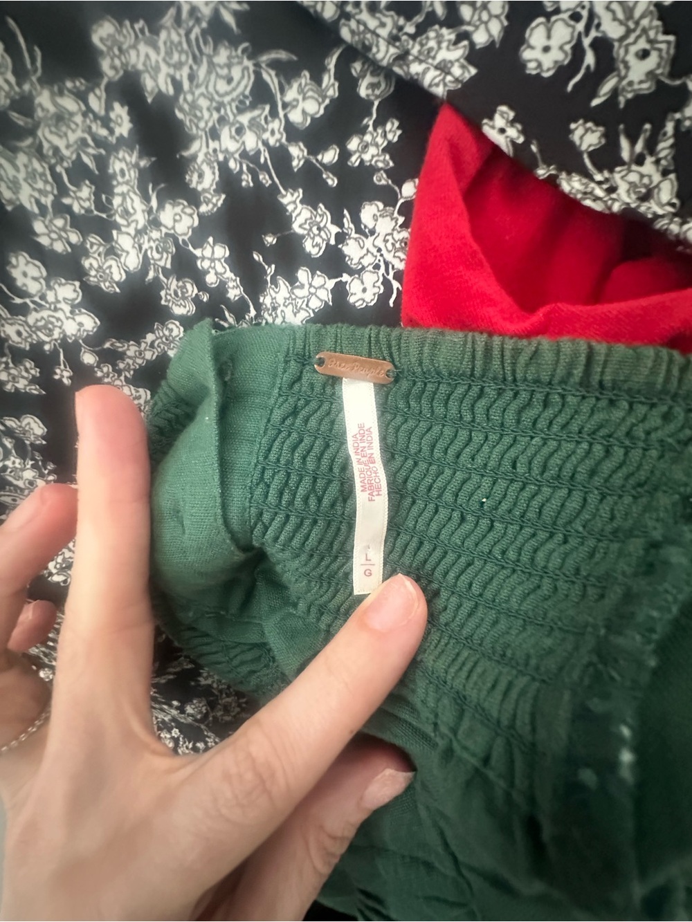 Free People Bom Bom Island Mini Dress Green Size Large Puff Sleeve Cutout Dress - Picture 3 of 3